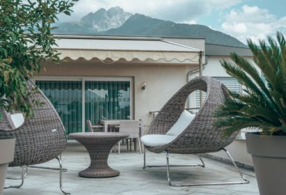 terrasse en travertin